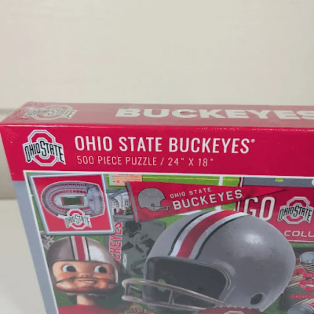 Ohio State Buckeyes 500 Piece Puzzle Retro Series YouTheFan NCAA NEW SEALED